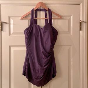 Lands End Plum One-Piece